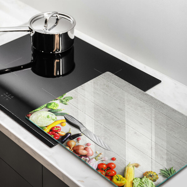 Szklana deska do krojenia Warzywa na deskach