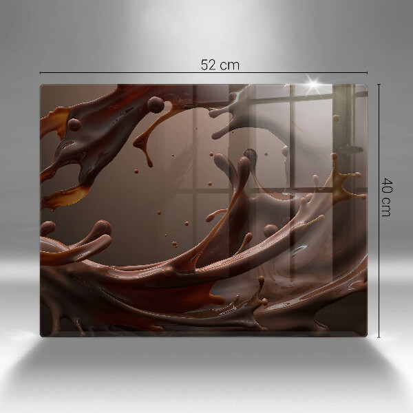 Szklana deska do krojenia Płynna czekolada