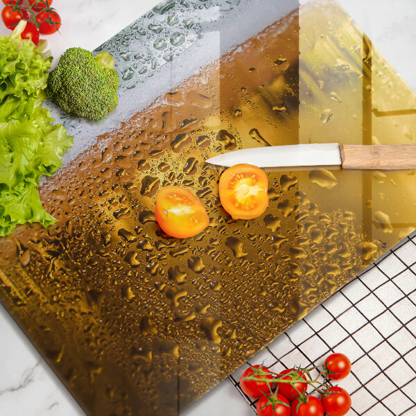 Szklana deska do krojenia Mokra szklanka piwa