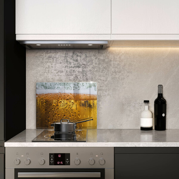 Szklana deska do krojenia Mokra szklanka piwa