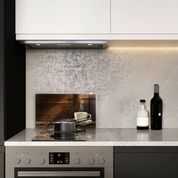 Szklana deska do krojenia Filiżanka kawy drewno