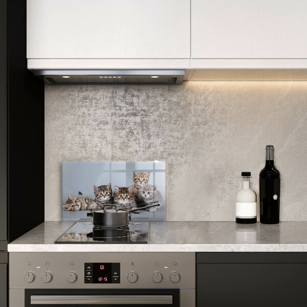 Szklana deska do krojenia Słodkie małe kotki