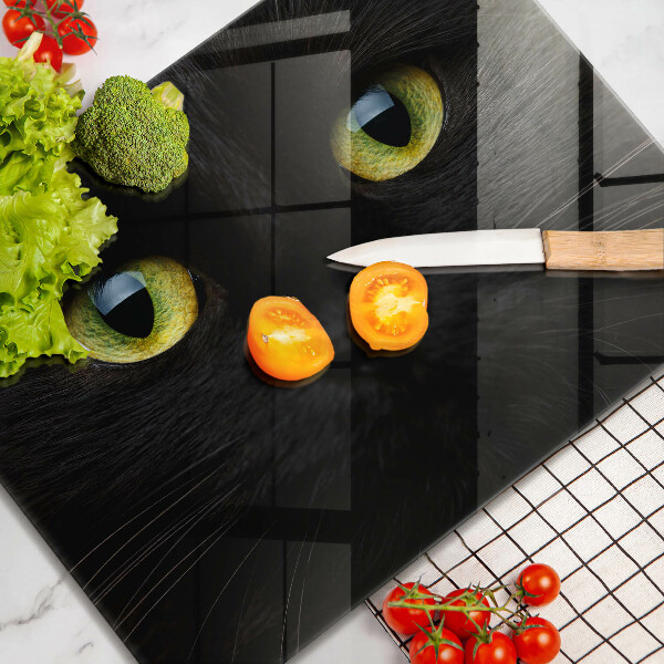 Szklana deska do krojenia Zwierzę kocie oczy