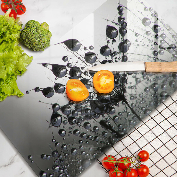 Szklana deska do krojenia Dmuchawce i rosa