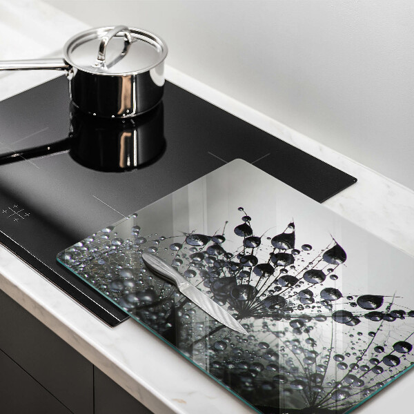 Szklana deska do krojenia Dmuchawce i rosa