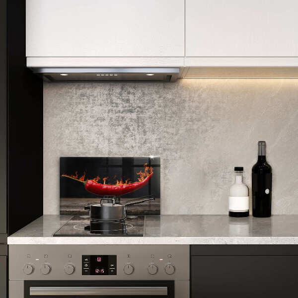 Szklana deska do krojenia Gorąca papryczka chili