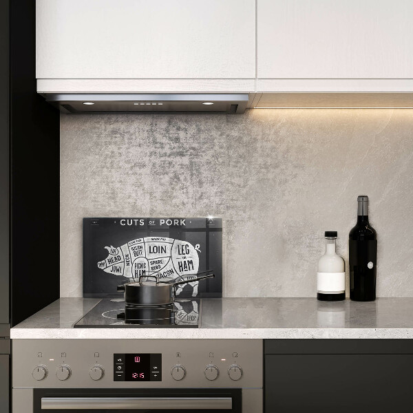 Szklana deska do krojenia Mięso świni wieprzowina