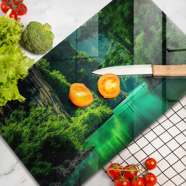 Szklana deska do krojenia Pejzaż laguna