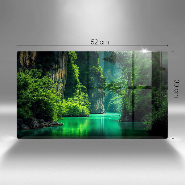 Szklana deska do krojenia Pejzaż laguna