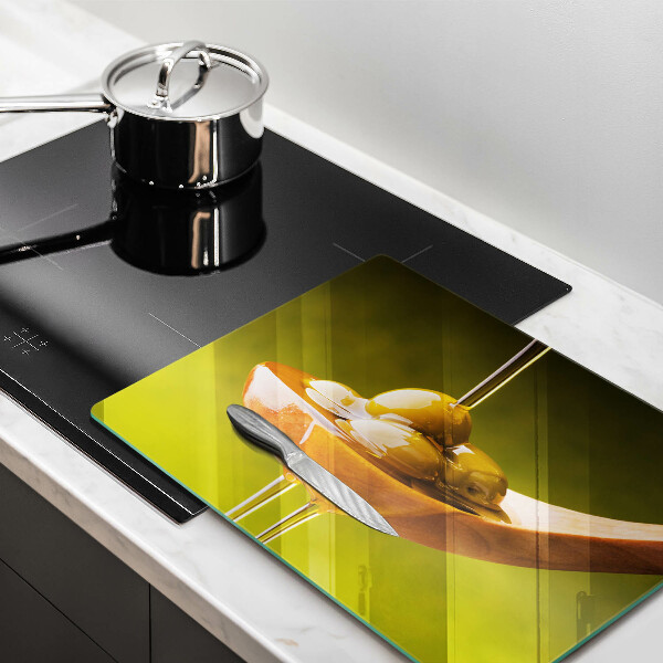 Szklana deska do krojenia Oliwa i oliwki