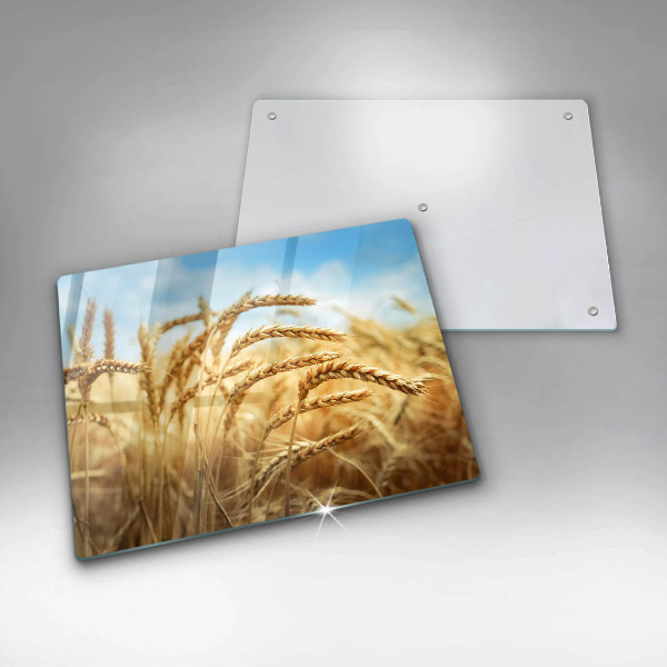 Szklana deska do krojenia Kłosy zbóż na polu
