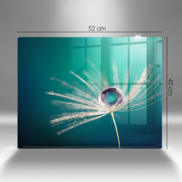 Szklana deska do krojenia Rosa na dmuchawcu