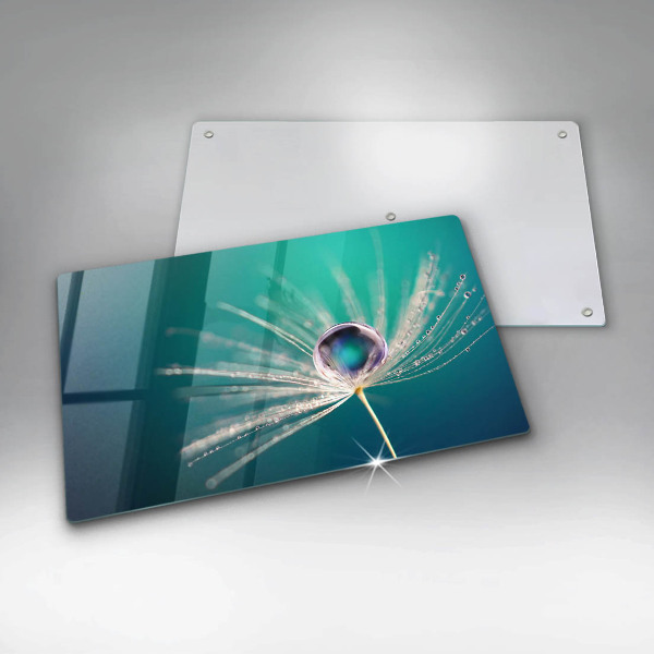 Szklana deska do krojenia Rosa na dmuchawcu