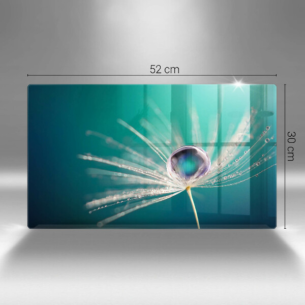 Szklana deska do krojenia Rosa na dmuchawcu