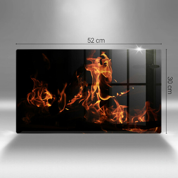 Szklana deska do krojenia Ogień żywy płomień