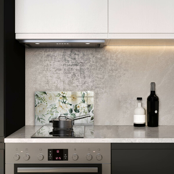 Szklana deska do krojenia Akwarelowe kwiaty