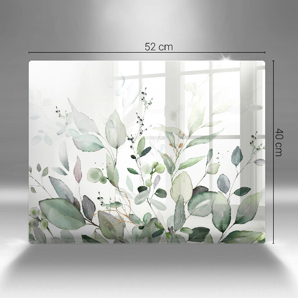 Szklana deska do krojenia Akwarelowe rośliny