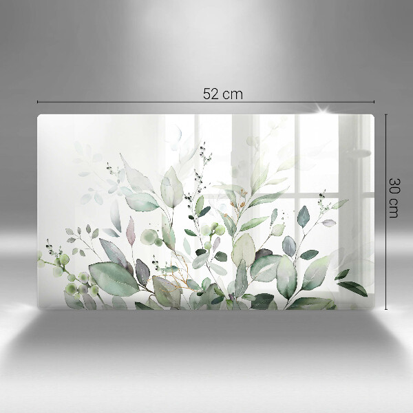 Szklana deska do krojenia Akwarelowe rośliny