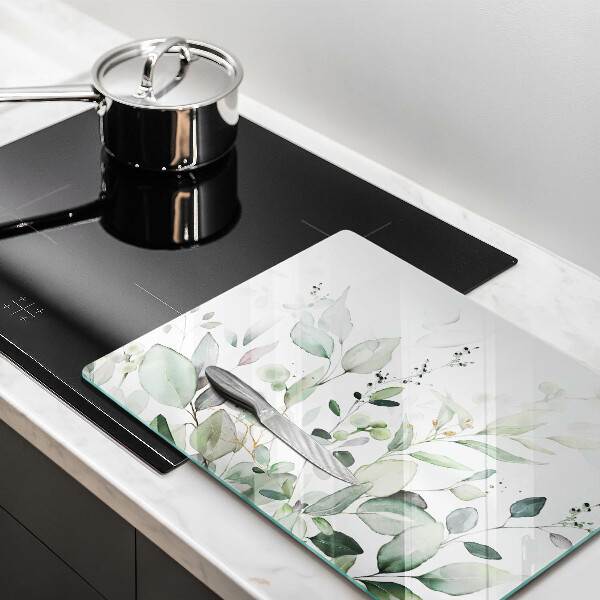 Szklana deska do krojenia Akwarelowe rośliny