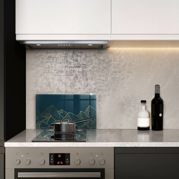 Szklana deska do krojenia Abstrakcyjne góry