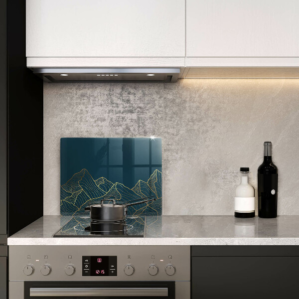 Szklana deska do krojenia Abstrakcyjne góry