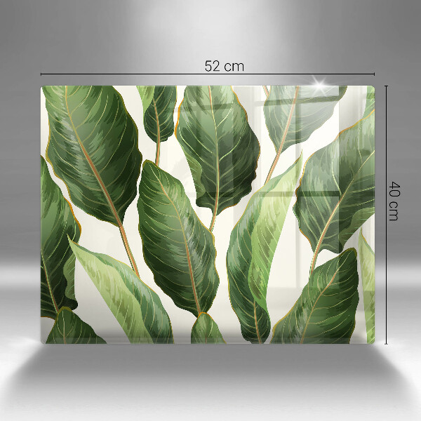 Szklana deska do krojenia Liście bananowca