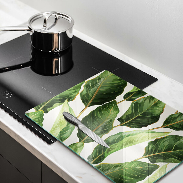 Szklana deska do krojenia Liście bananowca