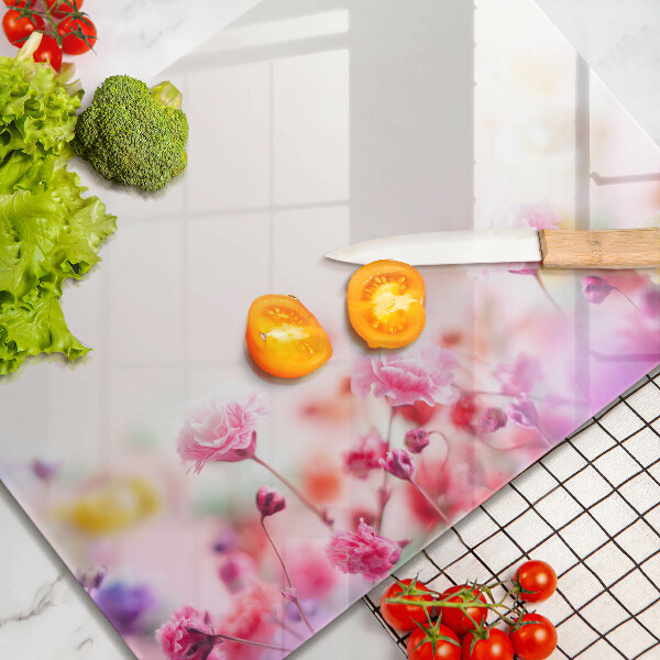 Szklana deska do krojenia Łąka kwiatów