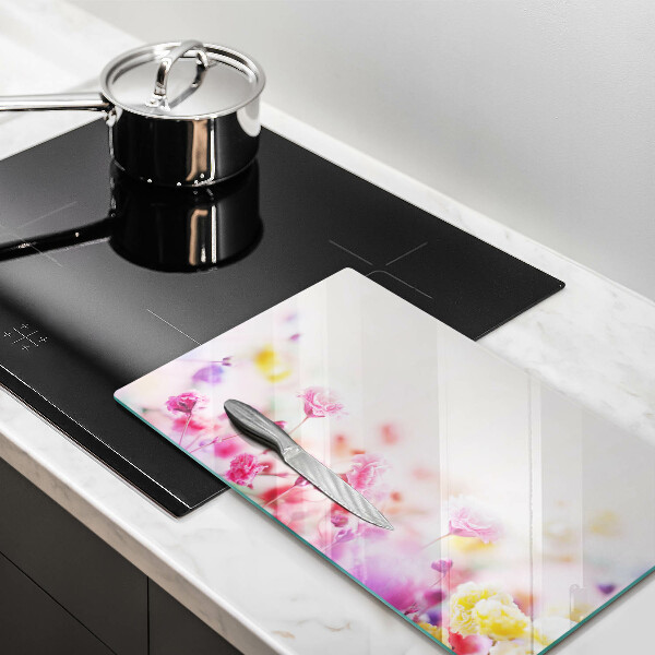 Szklana deska do krojenia Łąka kwiatów