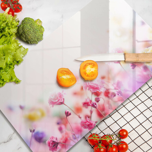 Szklana deska do krojenia Łąka kwiatów
