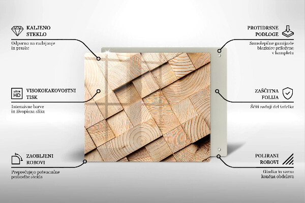 Deska kuchenna Drewniane kwadraty