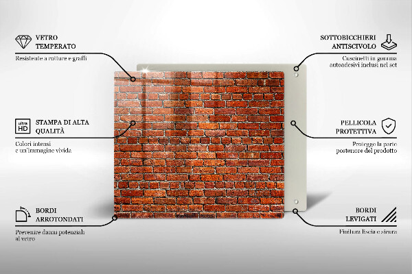 Deska kuchenna Ściana cegły mur