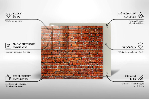 Deska kuchenna Ściana cegły mur
