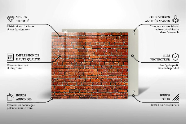 Deska kuchenna Ściana cegły mur