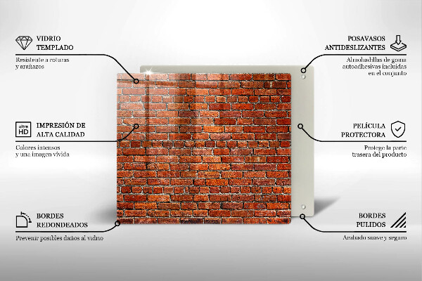 Deska kuchenna Ściana cegły mur