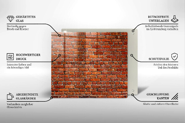 Deska kuchenna Ściana cegły mur