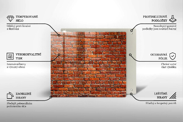 Deska kuchenna Ściana cegły mur