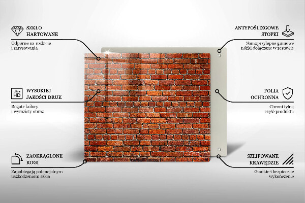 Deska kuchenna Ściana cegły mur