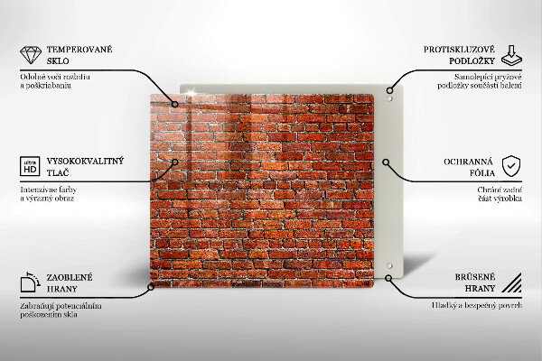 Deska kuchenna Ściana cegły mur