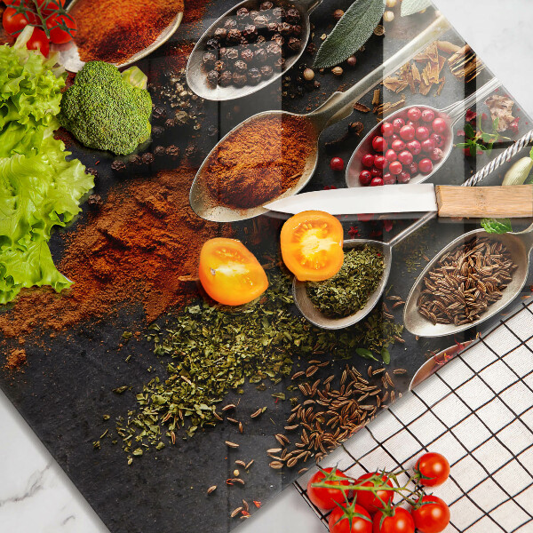 Deska kuchenna Łyżki z przyprawami