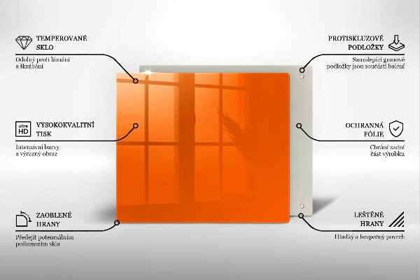 Deska do krojenia Kolor pomarańczowy