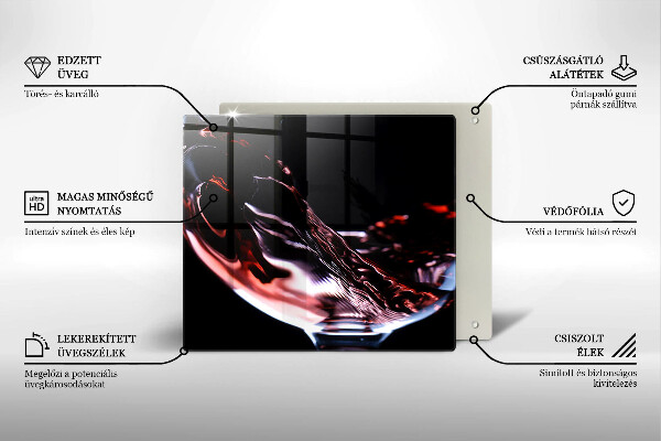 Deska kuchenna Kieliszek czerwonego wina