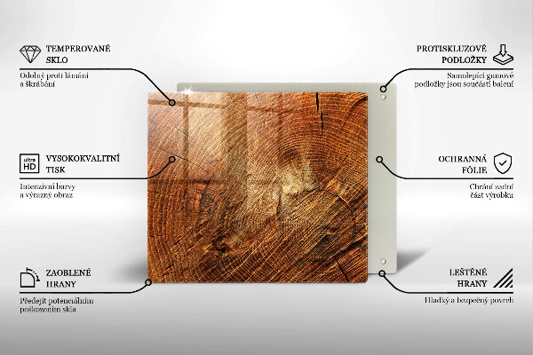 Deska kuchenna Drewno słoje drzewa