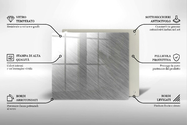 Deska kuchenna Tło tekstura metal