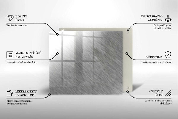 Deska kuchenna Tło tekstura metal