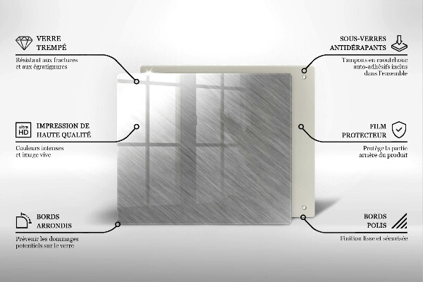 Deska kuchenna Tło tekstura metal