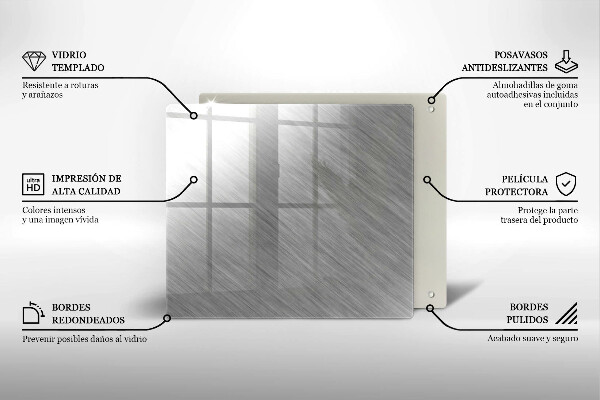 Deska kuchenna Tło tekstura metal