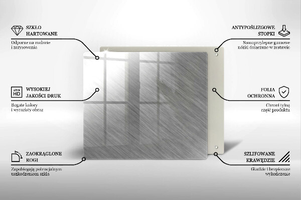 Deska kuchenna Tło tekstura metal