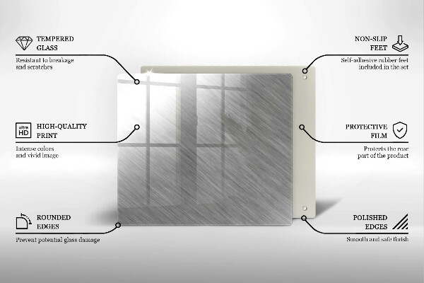 Deska kuchenna Tło tekstura metal