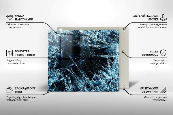 Deska kuchenna Struktura ostry lód